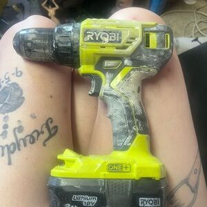 Ryobi Cordless Drill in Yellow and Black